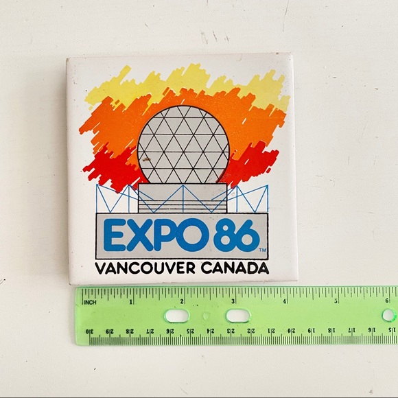 Vintage - EXPO 86 Vancouver, Canada Ceramic Decorative Coaster Ti… - Picture 6 of 7